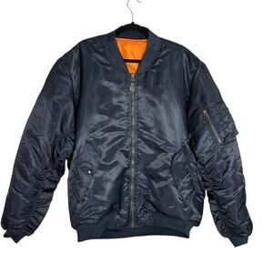 Vintage 90s Jordan Craig Bomber Flight Jacket Men Size 2XL Hip Hop Y2K Street